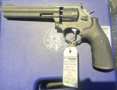 Used Uramex S&W 686 .177 Co2 Revolver 10 Shot - SN: S131362043