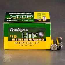 REMINGTON .38SPL + P 158GR LHP HTP 20PK