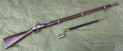 Reproduction Pattern 1853 3 band Enfield. In very good condition. Shoots very well. Lock is very crisp and performs without a fault. Comes with a reproduction b