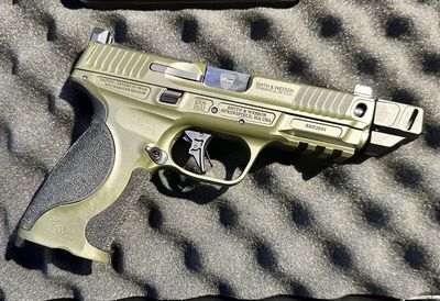 Consignment Used Smith & Wesson M&P 2.0 Metal Spec Series OD Green 9mm - SN: SBR3854