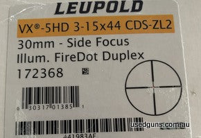 Leupold VX5 3-15x44 in very good condition Has fire dot duplex reticle and haven‚Äö√Ñ√¥t claimed the cds dial from Leupold Also comes with genuine Leupold alumi
