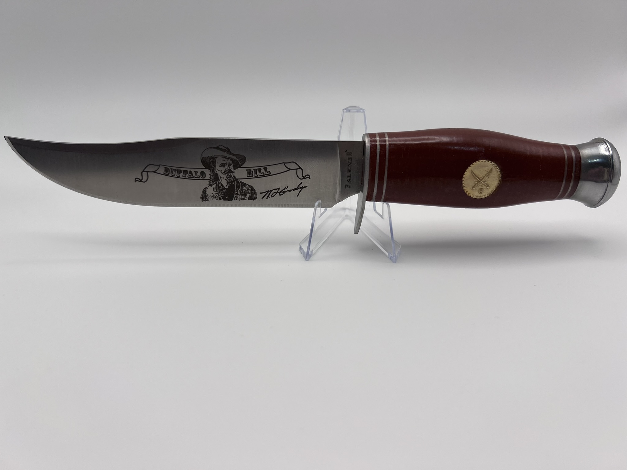 Falkner Buffalo Bill The Wild West Bowie Knife Stainless Steel Collector's Edition