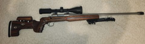 Remington 700 SPS Stainless 308W Comes with everything pictured; GRS Stock, Muzzle Break, Harris Bipod, Zeiss Scope. Great Hunting Rifle