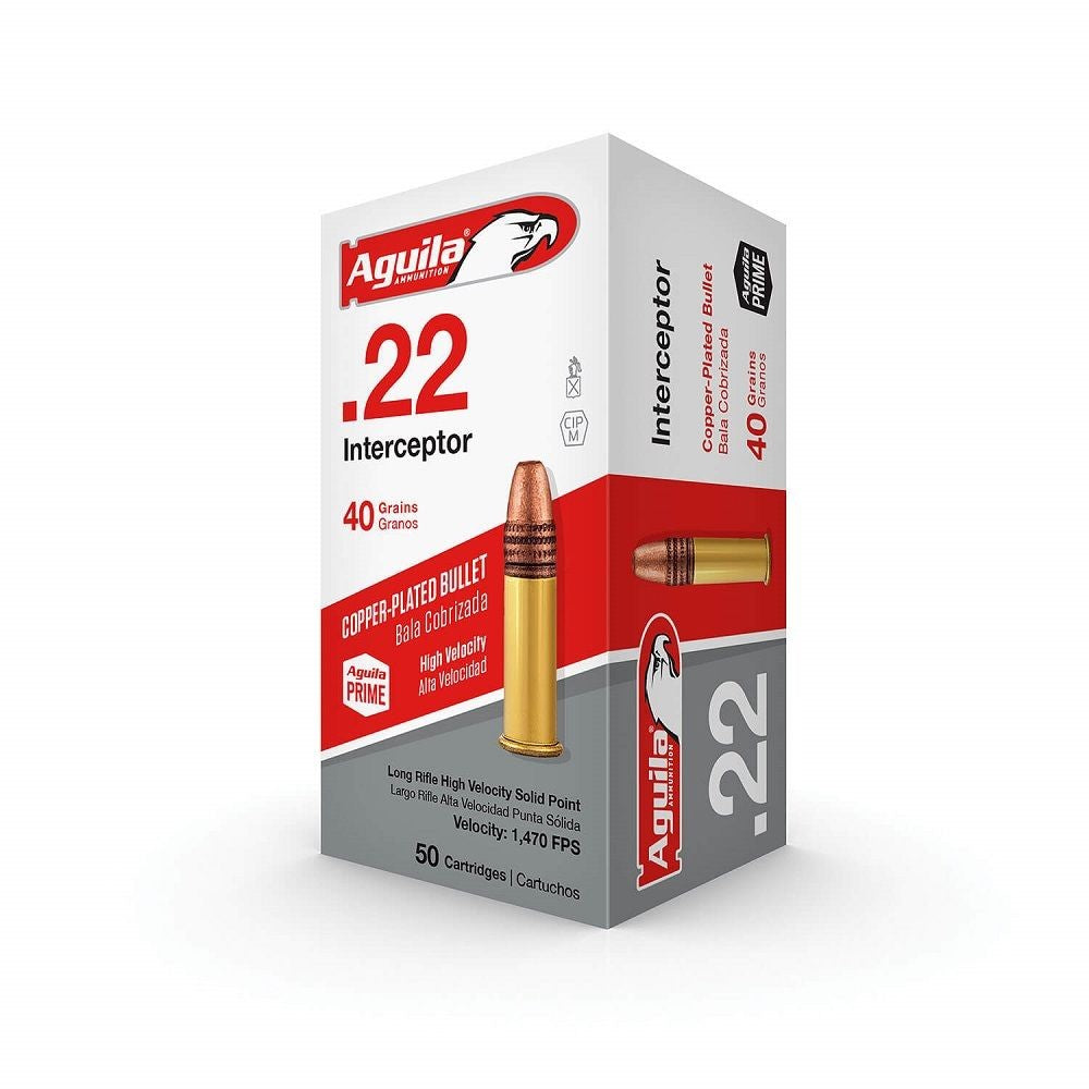 AGUILA .22LR INTERCEPTOR 40GR HV CP SP