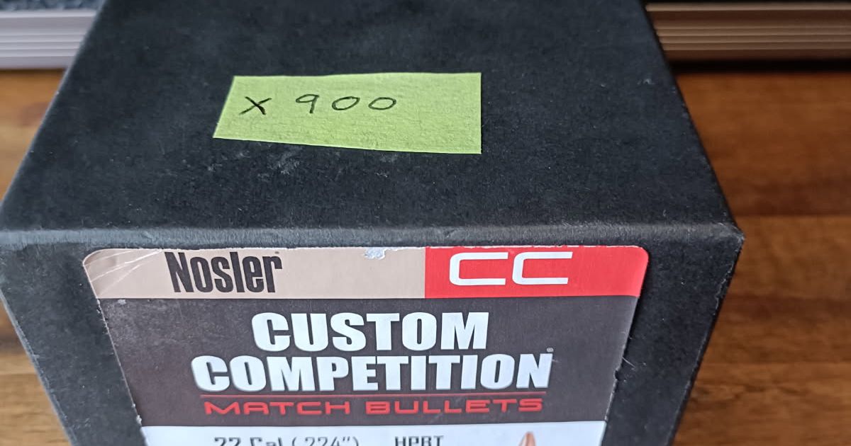 Nosler .224 Custom Competition projectiles for .223