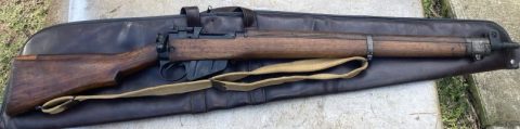 Old 303 built in 1942, the bolt serial number matched the action. It is part of an estate sale. Has been test fired and functions well. Text messages and phone 