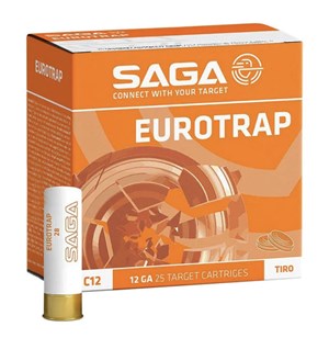 SAGA
12G2875
EUROTRAP
12 GAUGE, 28 GRAM, 7 1/2"
1250 FPS
AMMUNITION

SPECIAL
$16.95 /PER 25
$149 /PER 250