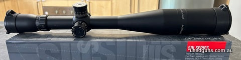 Sightron SIII 6-24x50 MOA-2 reticle, made in Japan, very clear glass, comes with sunshade and scope caps, excellent condition, more photos available on request.