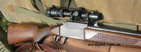 Perfect fox combo.  Metal work good,  No rust and bluing very good.  Mechanically works as it should. Comes with quality sling and gun bag.  Scope is a Simons s