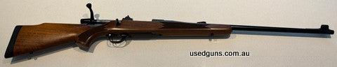 Weatherby Vanguard 300 WSM custom rebuild as a 350 Remington Magnum with Krieger barrel, Timney trigger, Williams front ramp sight & adjustable XS rear peep sig