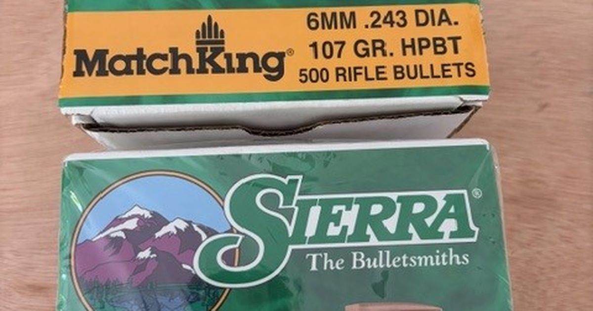 SIerra Matchking 6mm .243 107gr HPBT x 978