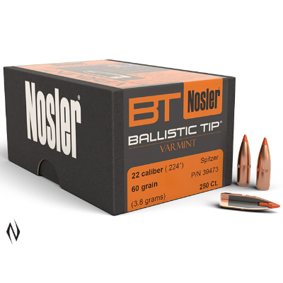 NOSLER 224 60GR BALLISTIC TIP 100PK