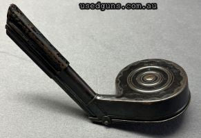 TM-08 Artillery Luger 32 round "snail" magazine to suit Luger P-08 or MP-18. Comes with dust cover. Lovely piece of history for the prohibited weapons collector