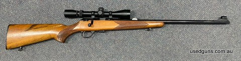 Very good condition Zastava MPW in 22LR. Has a Burris Rimfire 3-9x40 scope mounted. Action cycles well. Barrel in good nick. Great little plinker. $65 freight t
