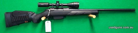 In very good condition, comes with Hawke 4-12x40 AO scope & rings attached. Attached a pic of the bolt face for reference. Postage charges extra