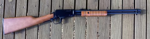 This rifle was obtained for night shooting at close range. My eyes can no longer use open sights so the rifle needs to be found a home with someone who can see.