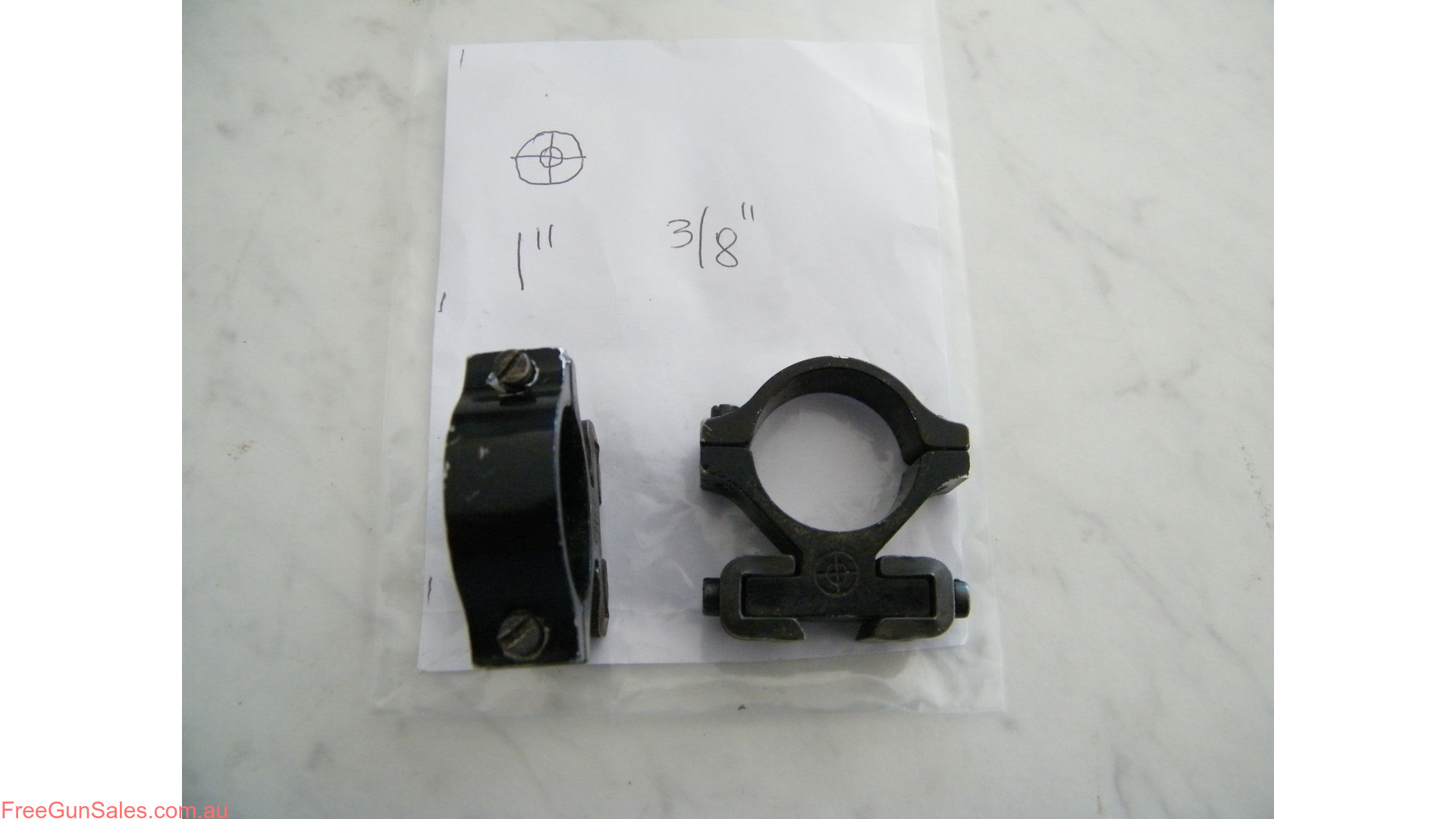 Scope Rings 1" Aluminium