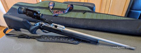Lithgow LA101 22LR Crossover Poly Black Stock. Pard NV008 Night Scope. 2 magazines (5 and a 10), AOS HDuty Canvas Bag 44" (never used). Bought for pest control.