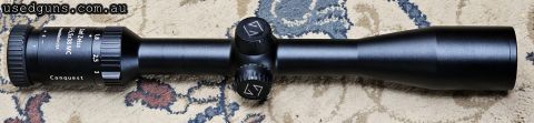 Carl Zeiss, Assembled in USA. Super clear optics, plex reticle, adjustable eyepiece focus. Lenses perfect no marks. 1" tube. Great eye relief. Used but in very 