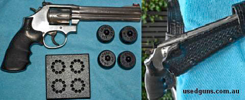 Includes Safariland holster and 4 DS-10 speedloaders