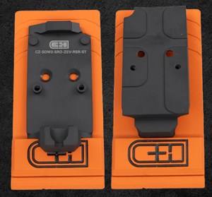 C&H PRECISION
CZ SHADOW 2 OPTICS READY
OPTIC PLATE

AVAILABLE IN
CZ-SDW2-RH-ZEV-RSR-ST Trijicon RMR 
Holosun 407C / 507C / 507Comp / 508T 
w/ ZEV Posts and Built-In Rear Sight NEW $285

CZ-SDW2-SRO-ZEV-RSR-ST Trijicon SRO 
C&H COMP / EDC-XL 
w/ ZEV Posts and Built-In Rear Sight NEW $285