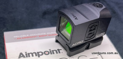 As new in the box unused. Aimpoint ACRO C-1 Red dot sight with 3.5MOA dot and picatinny mount. Retail is normall $1000 without the pic mount. Lifetime warranty.