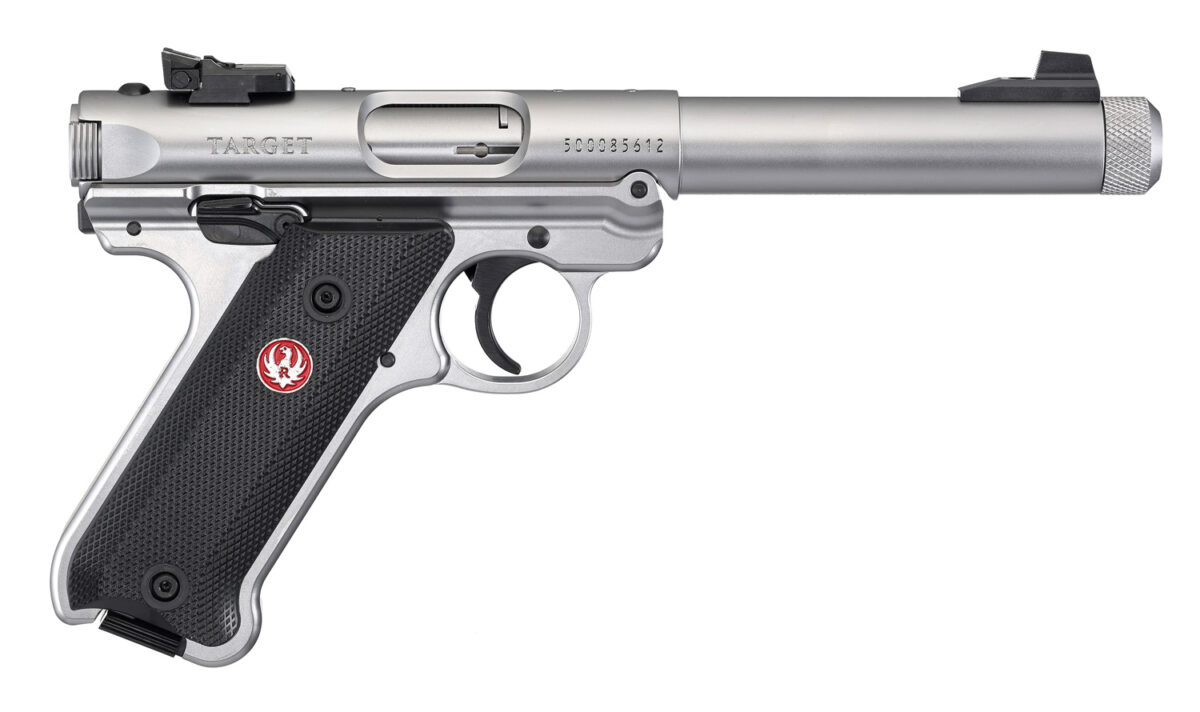 RUGER MKIV TARGET STAINLESS .22LR PISTOL