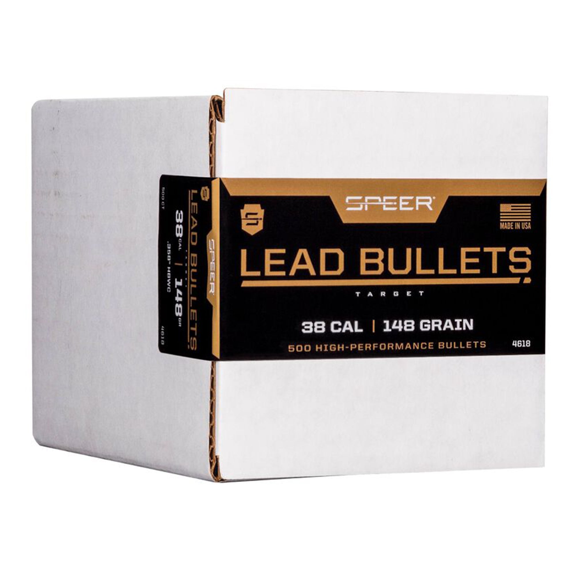 38 Cal (.358") 148gr Lead Hbwc Bulk