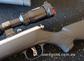 Savage. 22 LR stainless 10 round mag, Bushnell DOA scope. Excellent condition. Message for more pics.