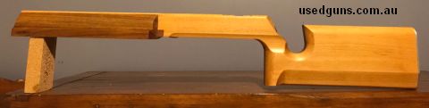 Custom ‚Äö√Ñ√∫U7 type‚Äö√Ñ√π benchrest stock for Anschutz 54 action, made from laminated Beech / Blackwood with oil finish. This one made for a model 1813, but 