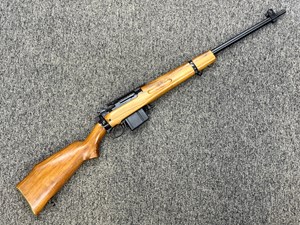 AIA
AUSTRALIAN INTERNATIONAL ARMS
M10-B2
308WIN
10 SHOT
DETACHABLE MAGAZINE
25 INCH VARMINT BARREL 
BLUED FINISH
FACTORY PEEP SIGHTS
PIC RAIL 
LOVELY STOCK SET WITH CHEEK PIECE 
VERY RARE 
ONE ONLY
#M10B-0514576

NEW $1690