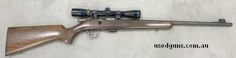 Nice Anschutz 1450 22LR. Very good condition with scope and threaded barrel. Buyer to pay postage