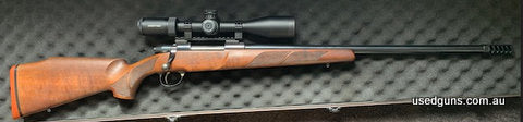 Sako 75 Varmint 25-06. Bore is excellent, rifle has had low round count, everything original and a Terminator T1 has been fitted by a gunsmith for a sleek finis