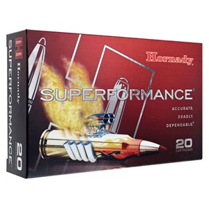 HORNADY
H82193
SUPERFORMANCE
300 WIN MAG, 180GR, SST
POLYMER TIP 
AMMUNITION

$99.90 /PER 20
$449 /PER 100