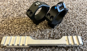 Immaculate condition Near MFG pic Sako SS Dovetail Picatinny rail. Will suit all Sako 85S calibres. Also available are the Steiner T-Series 34mm rings that sat 