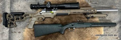 308W Remington 700 Milspec. Famous m24 sniper barrel on a Remington 700 action. MDT ESS chassis with Magpul adjustable bipod. 2 MDT 10 round magazines, trigger 