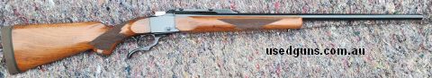 Hard to find ruger no.1 in 7mm rem mag. A very versatile calibre. Metalwork is excellent. Timber has some wear. Fitted with a kick-eez recoil pad. This rifle is