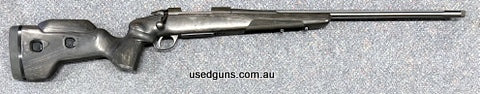 Sako 85 Black Wolf in .243 Win. Has not seen much use and would be excellent except for a couple of small marks on the stock. Grey laminate stock with adjustabl