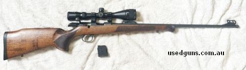 Essentially Brand new CZ 457 Premium in .17 HMR, This rifle features a Bavarian wood stock with fixed fibre optic Iron sights, and it includes a Nikko Stirling 