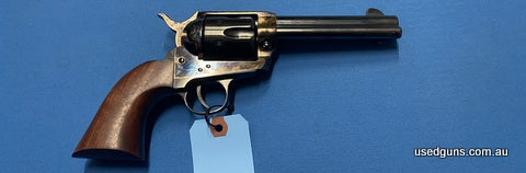 Excellent condition Pietta 1873 in 357 Mag. Lovely patina, cylinder spins well. Great example.