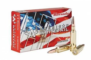 HORNADY
H80904
AMERICAN WHITETAIL
308WIN, 165GR, SOFT POINT
AMMUNITION

$54.90 /PER 20
$247.05 /PER 100
$465 /PER 200