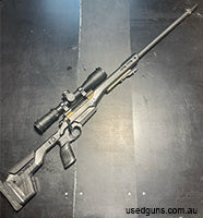 Christensen 300prc carbon barrel. Super light weight set up. With scope just over 4kg. Nice to shoot with chassis an brake. Nx8 Scope not for sale but open to o