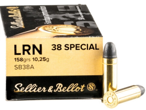 Sellier & Bellot 158GR LRN 38 Special