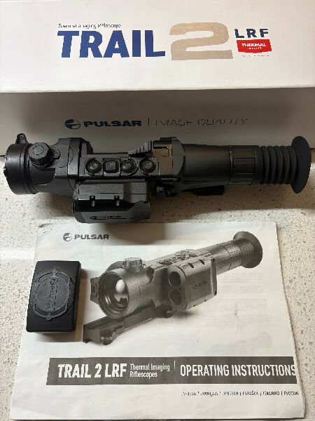 Pulsar 2 LRF XP50 thermal imaging riflescope.