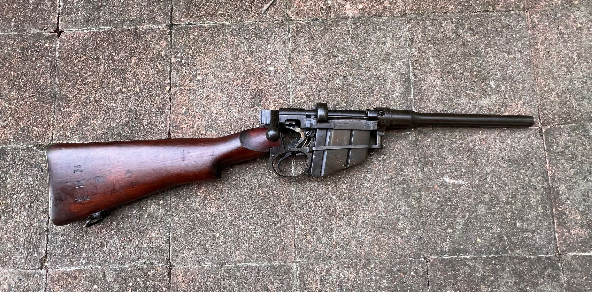 Lithgow No1 Mklll* Skeleton Action. These shortened rifles were used to demonstrate the mechanism and the loading and firing sequences. Fairly scarce piece of L