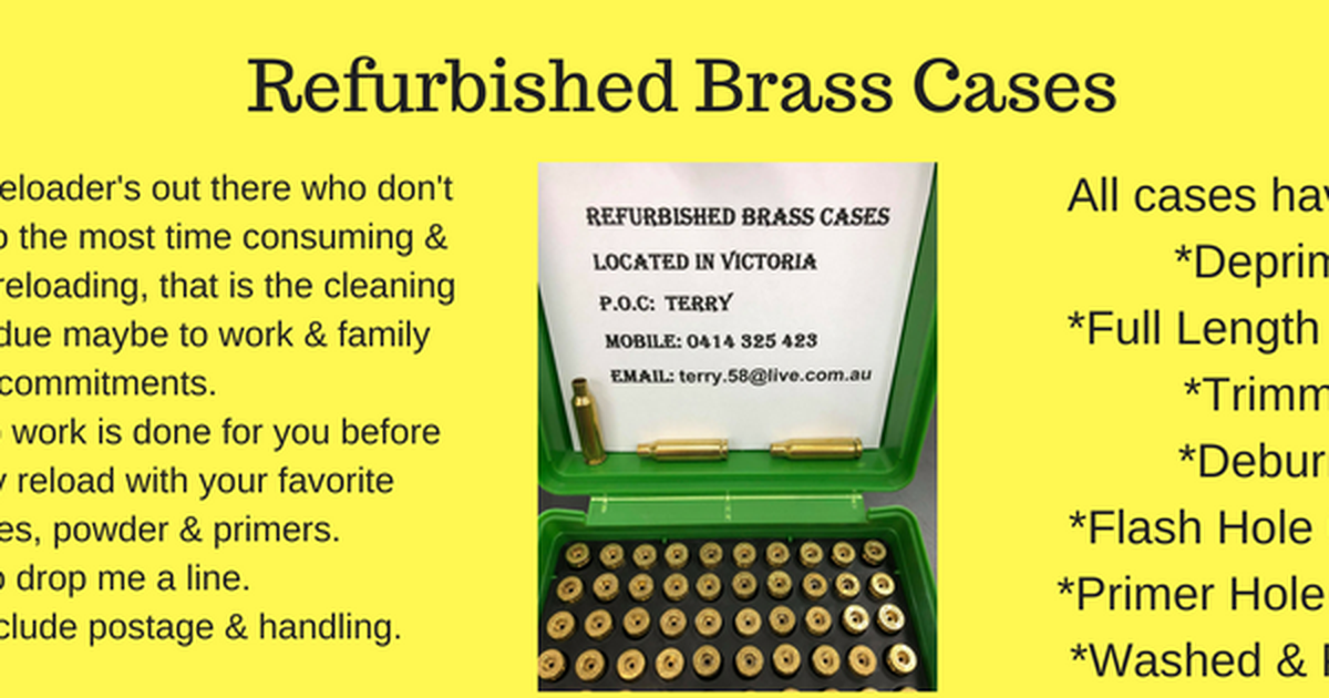 Refurbished Brass Cases (SPECIALS)