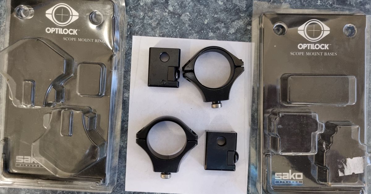 Sako 1" Rings & 30mm Optilok rings & bases