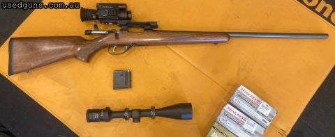 Great rifle, very accurate. Just not getting any use. Feel free to contact me to discuss the scopes. If buyer is local im happy to through in the boxes of ammo 