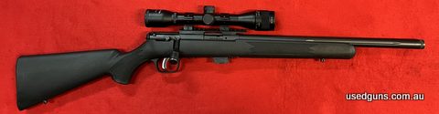 Savage MK II FVSR 22LR with Nikko Stirling 4x32 scope in good condition. For enquiries please call the store on 0746328258.