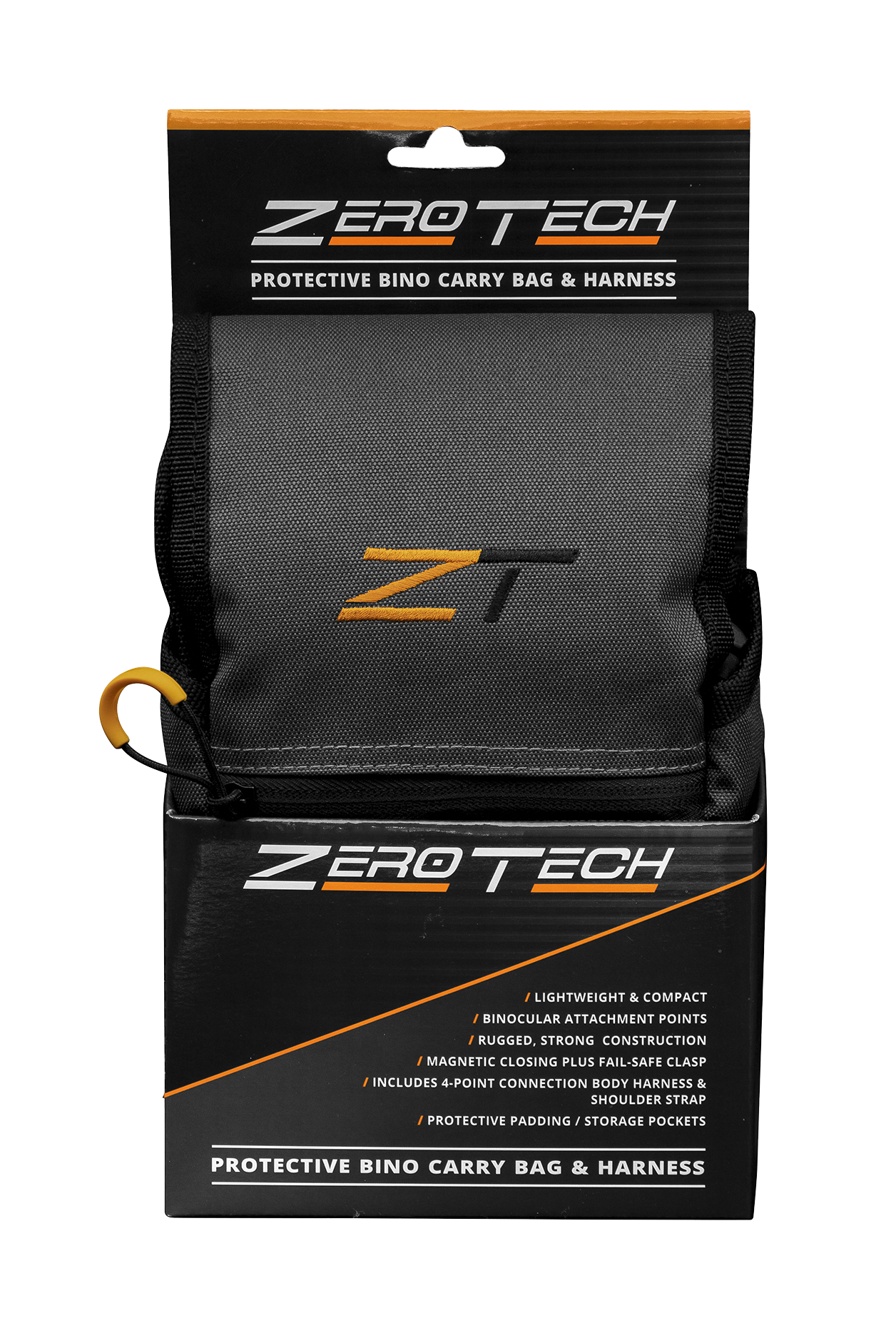 Zerotech Compact Bino Harness Grey Suits Up To 45mm OBJ